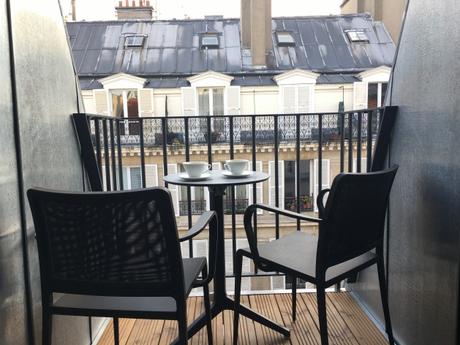 hotel design paris terrasse balcon cafe