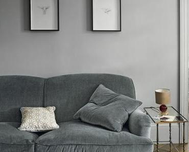 NOM D'UN BRITISH HOME GRIS MAIS PAS GRISAILLE ! CHIC LONDON !