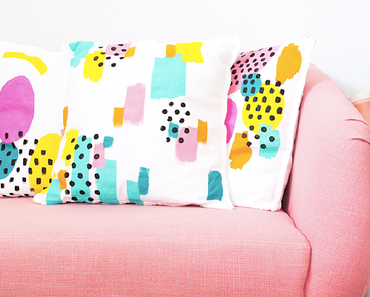 DIY : des coussins colorés et graphiques