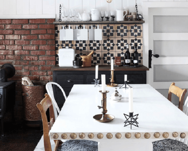 Une cuisine rustique chic à la scandinave