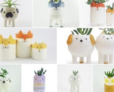 Pot de fleurs animal et jardinière en forme d’animal