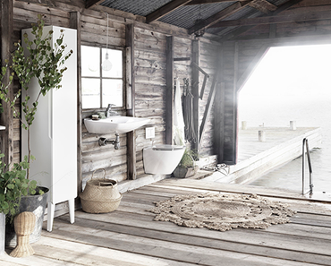 Suède / Salles de bain très naturelles par Lotta Agaton  /