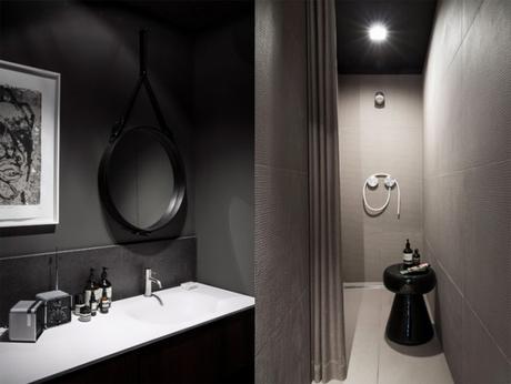 salle de bain carrelage noir