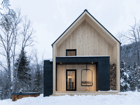 Villa Boréale, une cabane en bois moderne au Québec