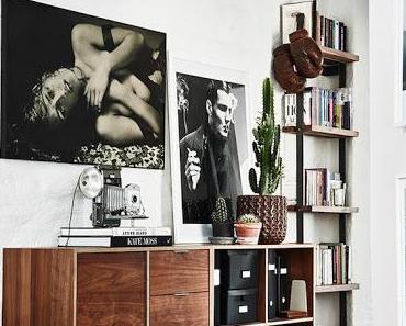 Suède / Le duplex d'un couple de photographes /