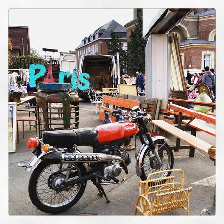 Moto Honda / Brocante d'Amiens, avril 2016 / Photos Atelier rue verte /