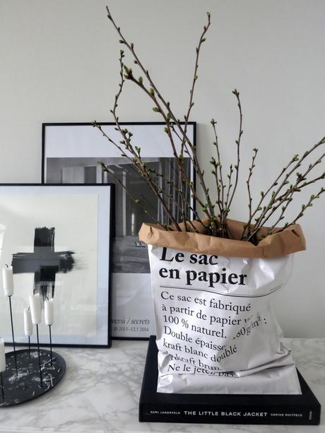 le sac en papier - tendance scandinave - Aventure deco - deco noir et blanc