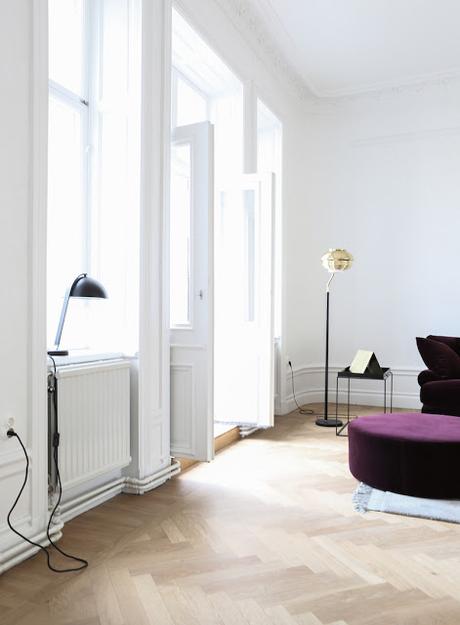 Suède / Appartement avec un superbe parquet à chevrons /