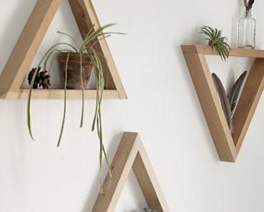 DIY : étagère triangle à fabriquer soi-même