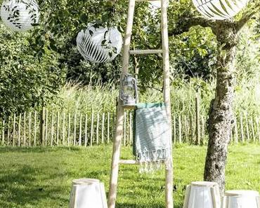 DIY / Décorer des lanternes en papier avec des feuillages  /