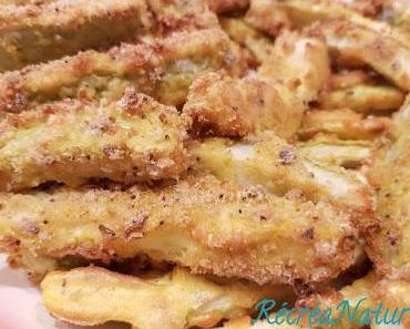 Courgettes du Jardin  au Four façon Frites au Parmesan et aux Herbes de Provence