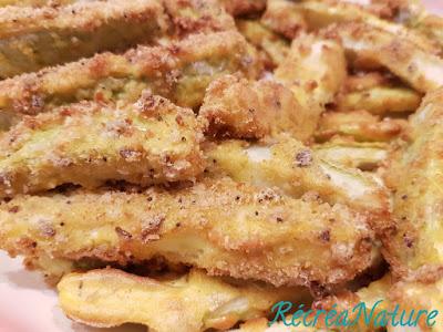 Courgettes du Jardin  au Four façon Frites au Parmesan et aux Herbes de Provence