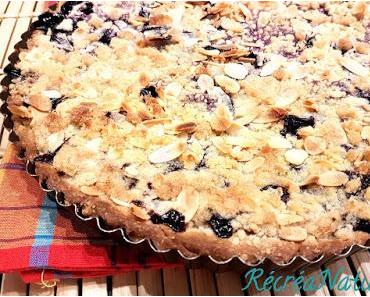 Tarte Crumble Fruits Rouges et Noirs aux Amandes
