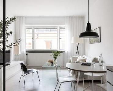 Un petit appartement tout blanc