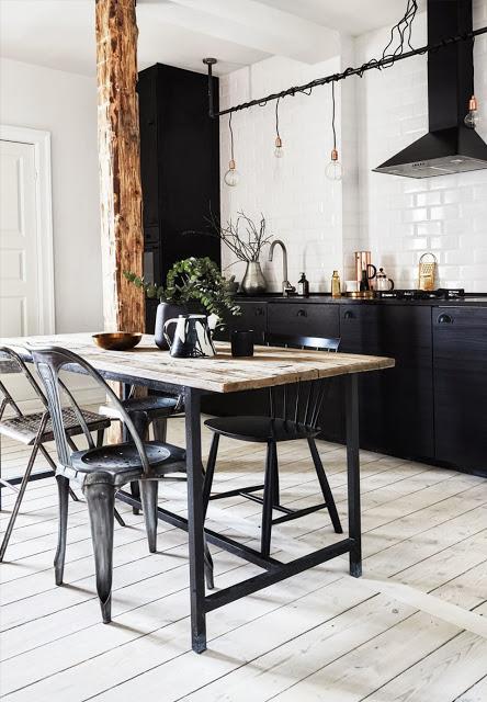 Copenhague / Appartement de 54m² au look industriel /