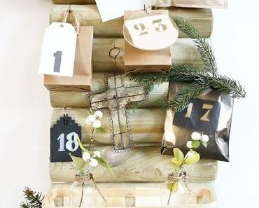 DIY / Mon calendrier de l'Avent ... avec une bordure en bois /