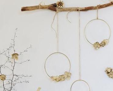 Collectif Project Inside / DIY, un mobile doré pour Noël /