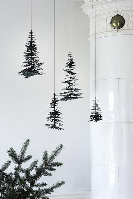 déco Noël sapin nature The Scandinavian Home via Nat et nature 10 idées pour une déco de Noël simplissime