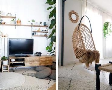 Mon coin télé : nouvelle déco, plantes et mix de styles