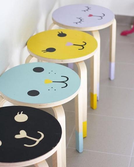 Personnaliser le tabouret IKEA Frosta hack