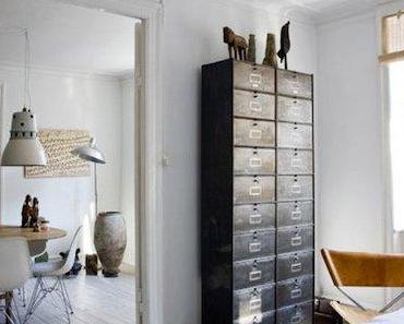 Où trouver une grande armoire métallique au style industriel ?