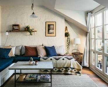 {Visite déco} Un appartement bohème et cosy sous combles