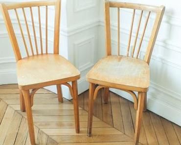 En boutique : des chaises bistrot