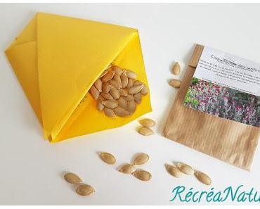 #DIY Sachet à Graines en Origami , pour Echanger vos Semences et Favoriser la #Biodiversité dans vos #Jardins