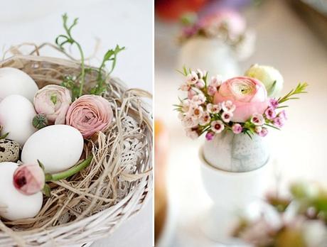 Déco oeufs et fleurs pour Pâques via nat et nature Idées déco pour la fête de Pâques