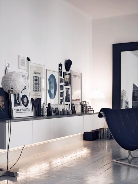 lumas photo mur de cadre noir et blanc salon