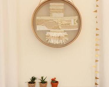 Collectif Project Inside / Mon DIY tissage avec un tamis en bois /