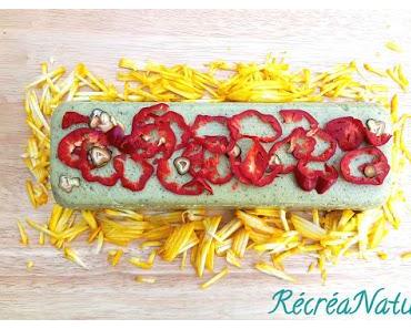 Terrine de Courgettes Vertes et Pois Cassés à la Menthe, Emincé de Légumes Multicolores