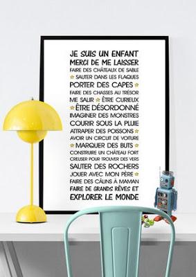 Affiche enfant A little Market via Nat et nature Home Challenge // Back to school