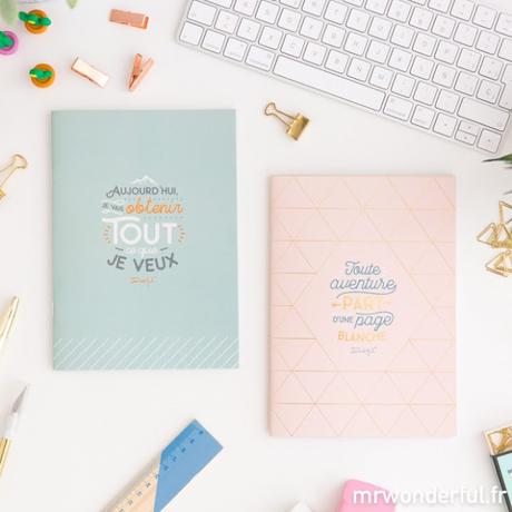 papeterie Mr Wonderful via Nat et nature Home Challenge // Back to school