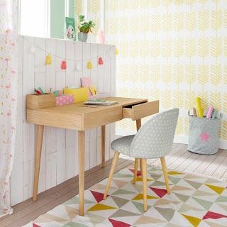 Bureau en bois Maisons du Monde via Nat et nature Home Challenge // Back to school