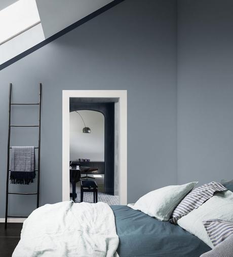 La deco masculine a tout pour nous plaire ! chambre mur bleu gris deco masculine