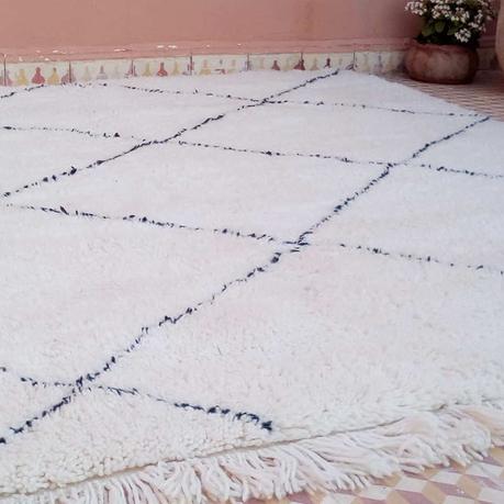 Décoration artisanale de la maison Tapis marocain Beni Ouarain