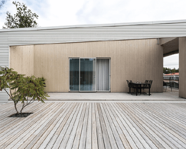 Une maison d’architecte bardée de bois clair