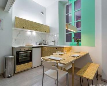 {Visite déco} Un studio optimisé à petit budget grâce à l’osb