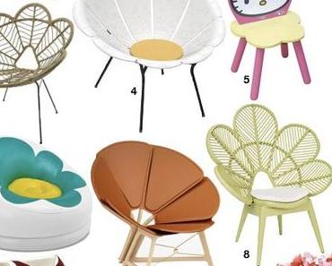 Chaise fleur, fauteuil en forme de fleur : le printemps est là !