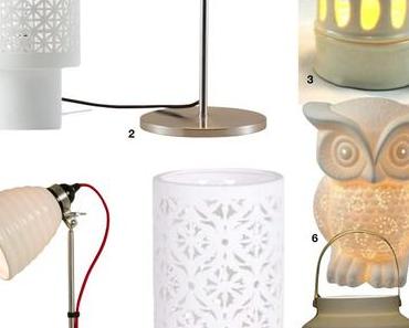 Où trouver une lampe sur pied en porcelaine ?
