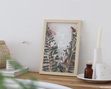 DIY : Cadre citation fleuri