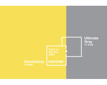Les couleurs tendances de l’année 2021 sont dévoilées : le jaune Illuminating et le gris Ultimate Gray !