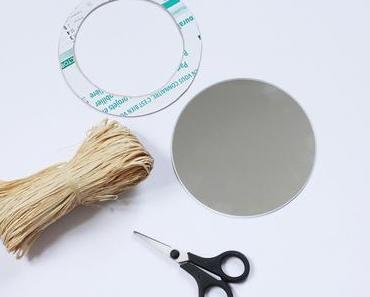 Tuto miroir raphia DIY pour un style bohème sur vos murs !