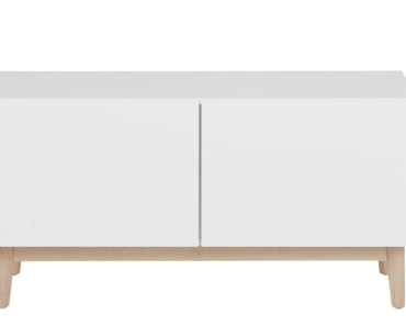 Un meuble TV en lattage